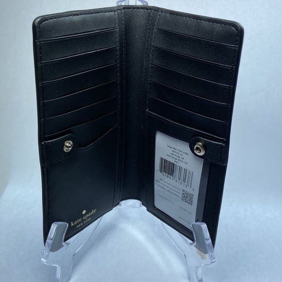 Kate Spade  Staci Large Slim Bifold Wallet Color Block Pattern - Picture 11 of 12